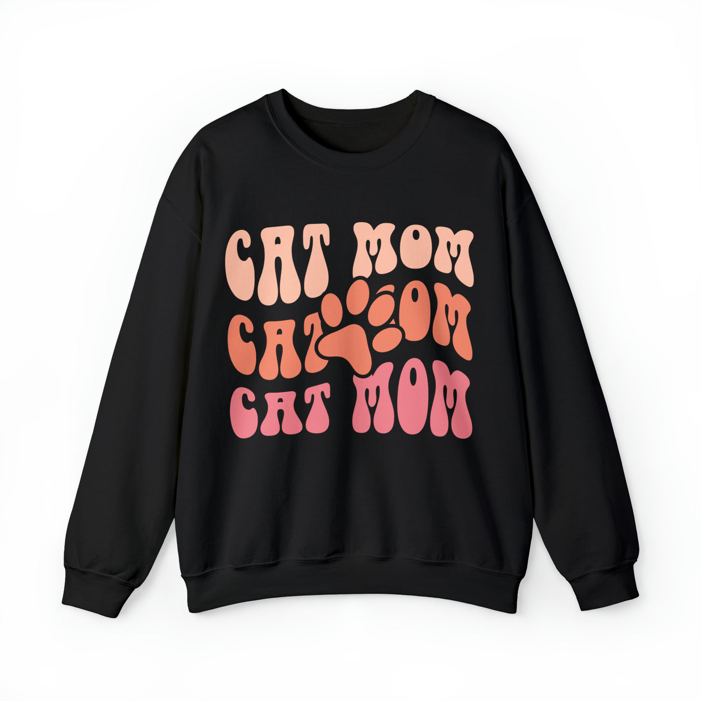 Cat Mom Sweatshirt Retro (Assorted Colors)