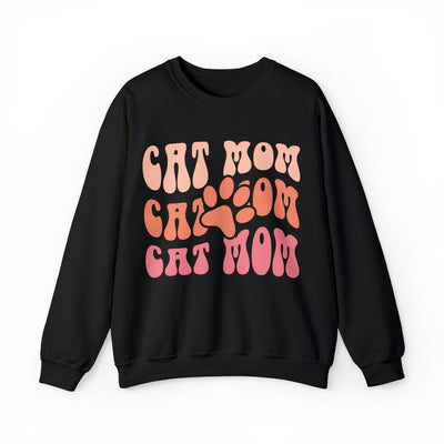 Cat Mom Sweatshirt Retro (Assorted Colors)