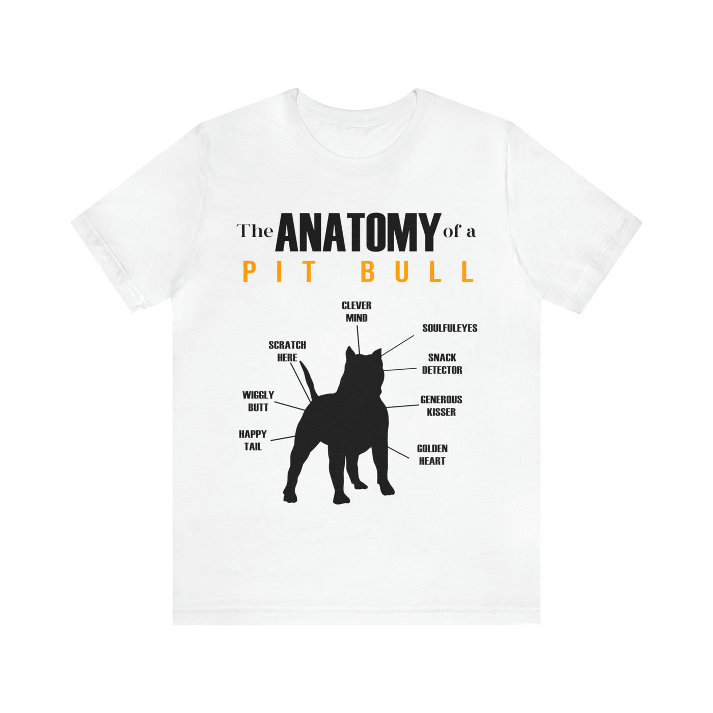 The Anatomy Of A Pitbull T-Shirt (Assorted Colors)