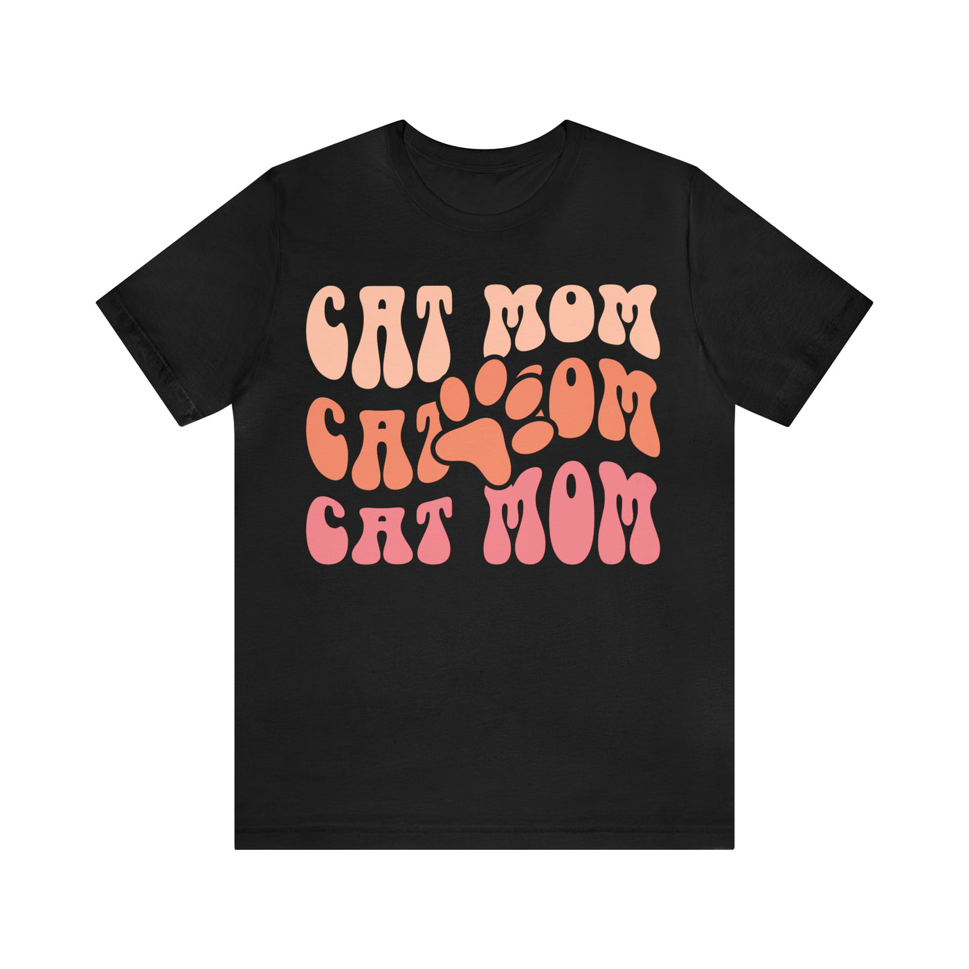 Cat Mom (Style 2) T-Shirt (Assorted Colors)