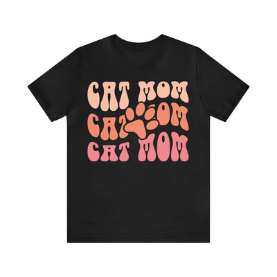 Cat Mom (Style 2) T-Shirt (Assorted Colors)