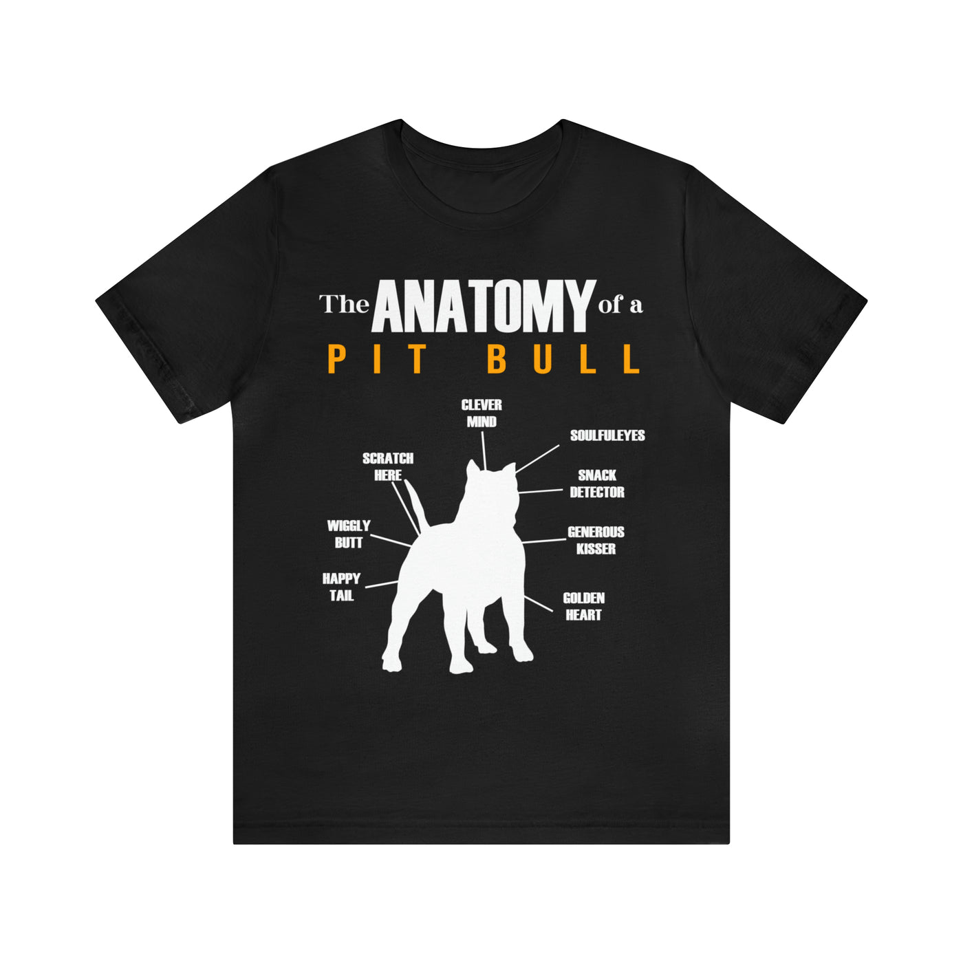 The Anatomy Of A Pitbull T-Shirt (Assorted Colors)