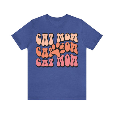 Cat Mom (Style 2) T-Shirt (Assorted Colors)