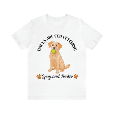 Balls Are For Fetching T-Shirt (Assorted Colors)