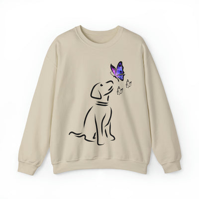 Dog and Butterfly Sweatshirt (Assorted Colors)