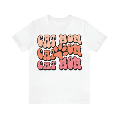 Cat Mom (Style 2) T-Shirt (Assorted Colors)