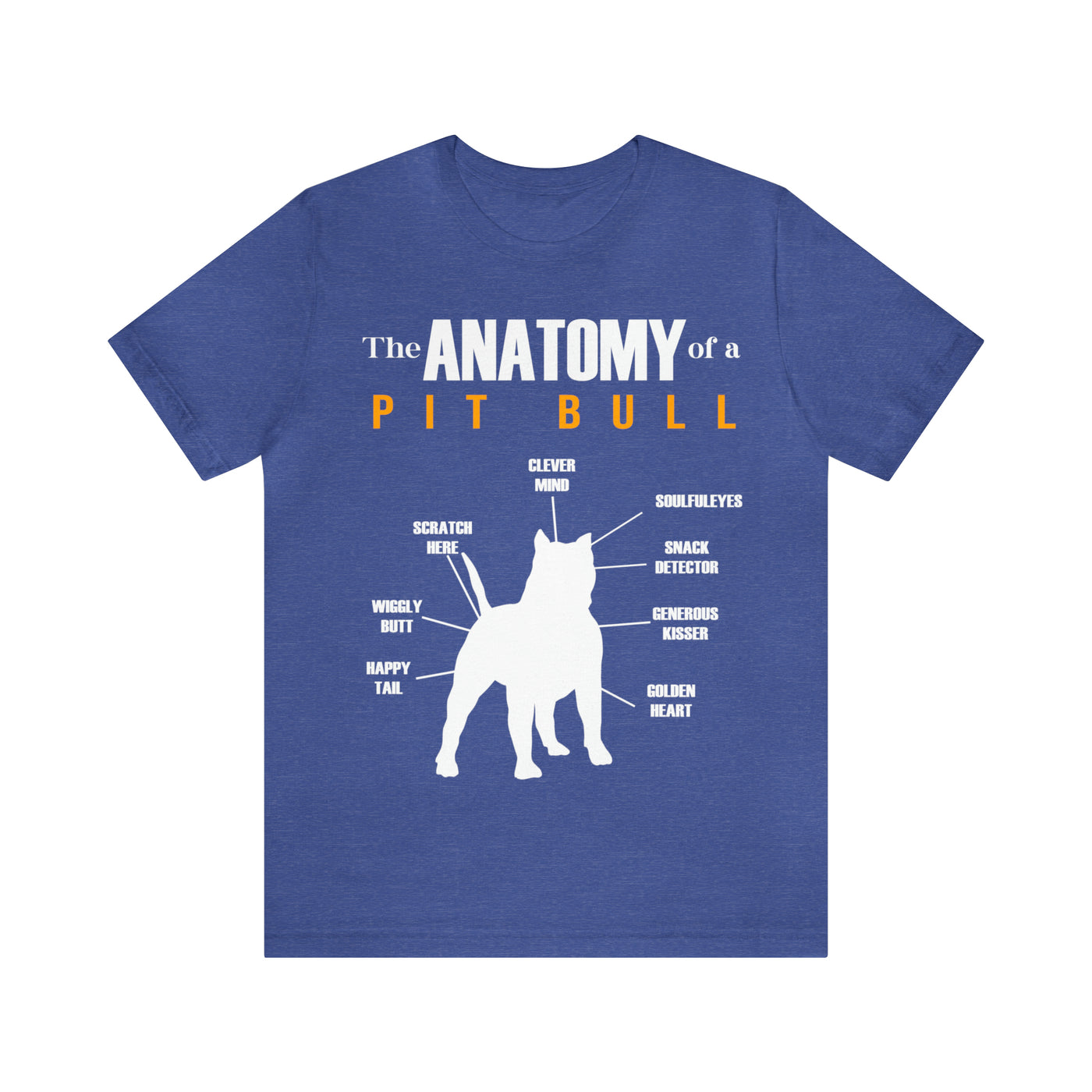 The Anatomy Of A Pitbull T-Shirt (Assorted Colors)