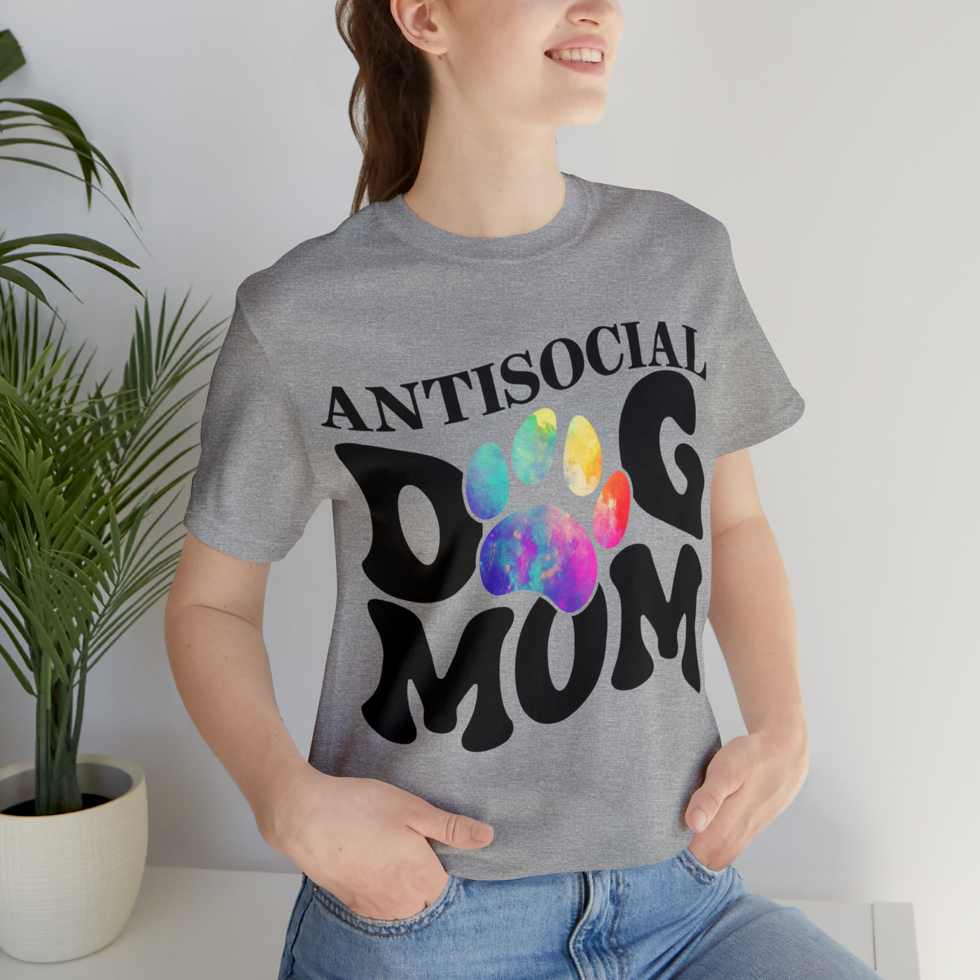 Anti-Social Dog Mom T-Shirt (Assorted Colors)