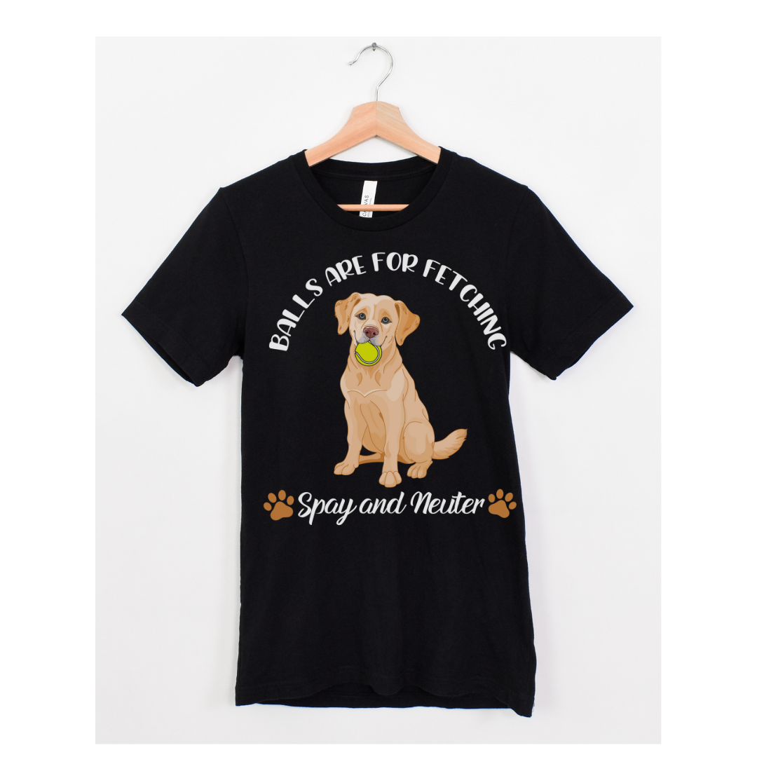 Balls Are For Fetching T-Shirt (Assorted Colors)