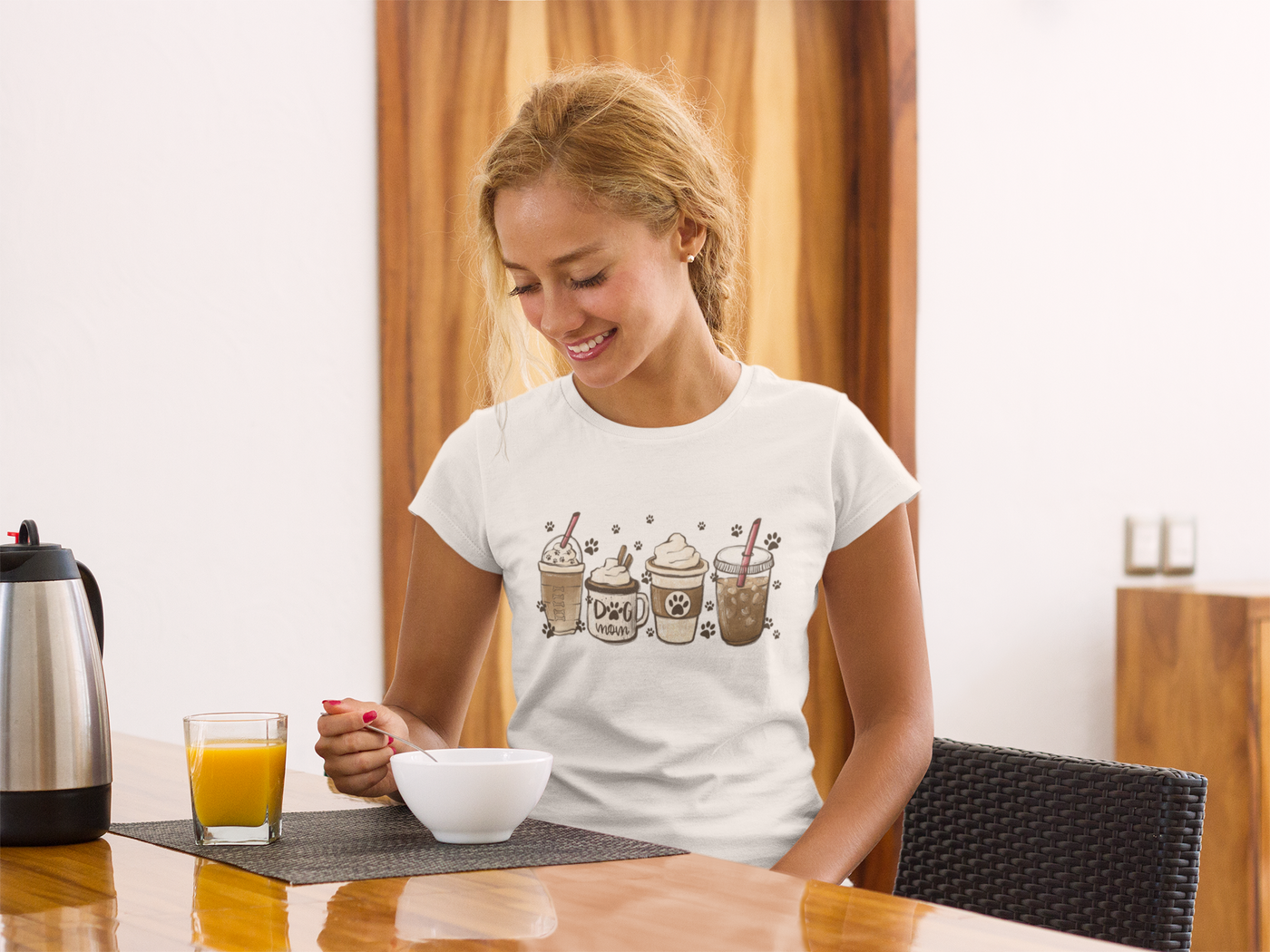 Coffee And Dogs T-Shirt, Assorted Colors