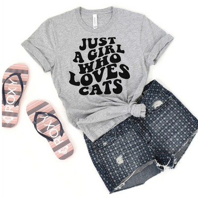 Just A Girl Who Loves Cats (Style 2) (Assorted Colors)