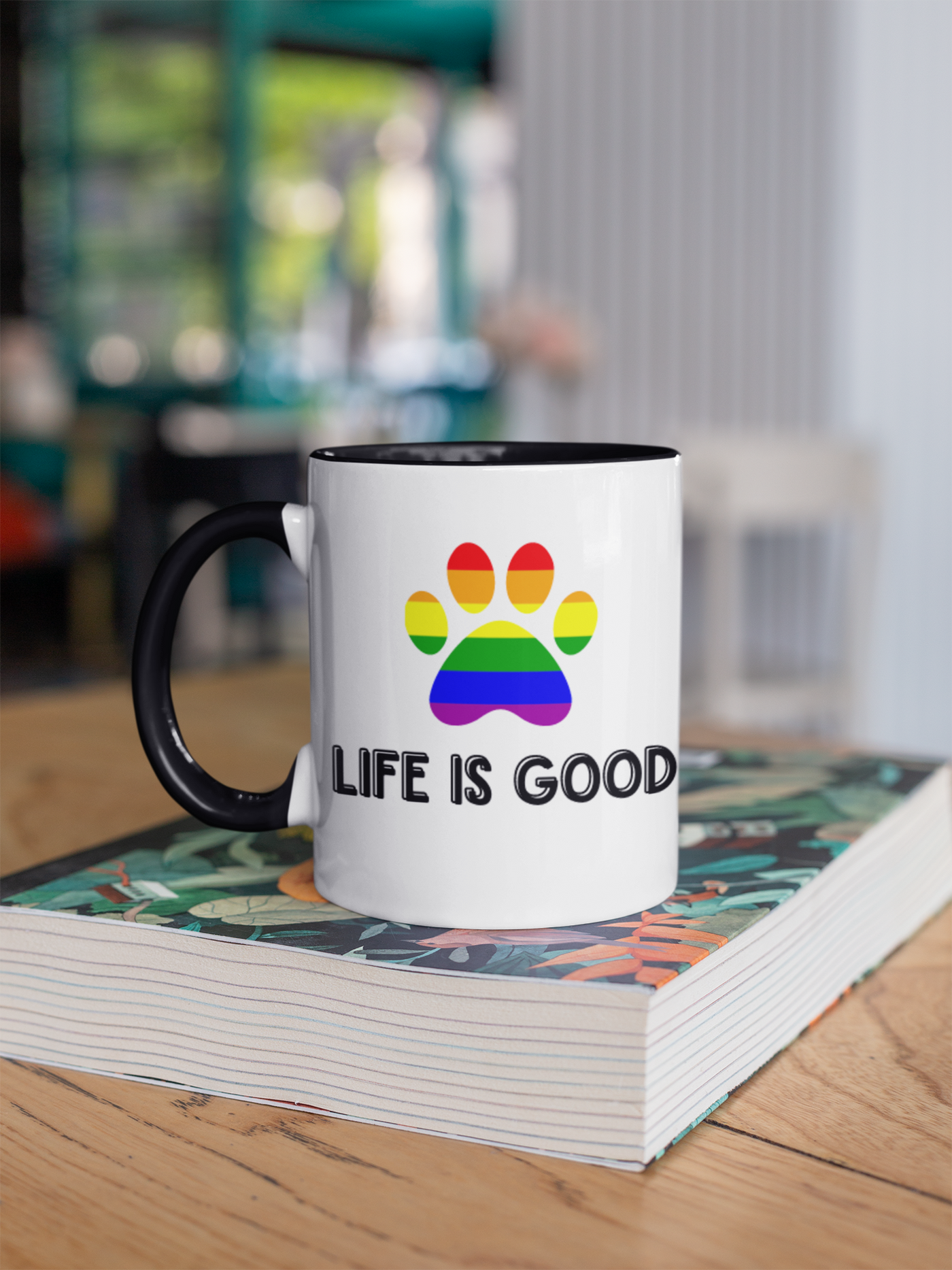 Rainbow Dog Coffee Mug