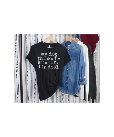 My Dog Thinks I'm A Big Deal T-Shirt (Assorted Colors)