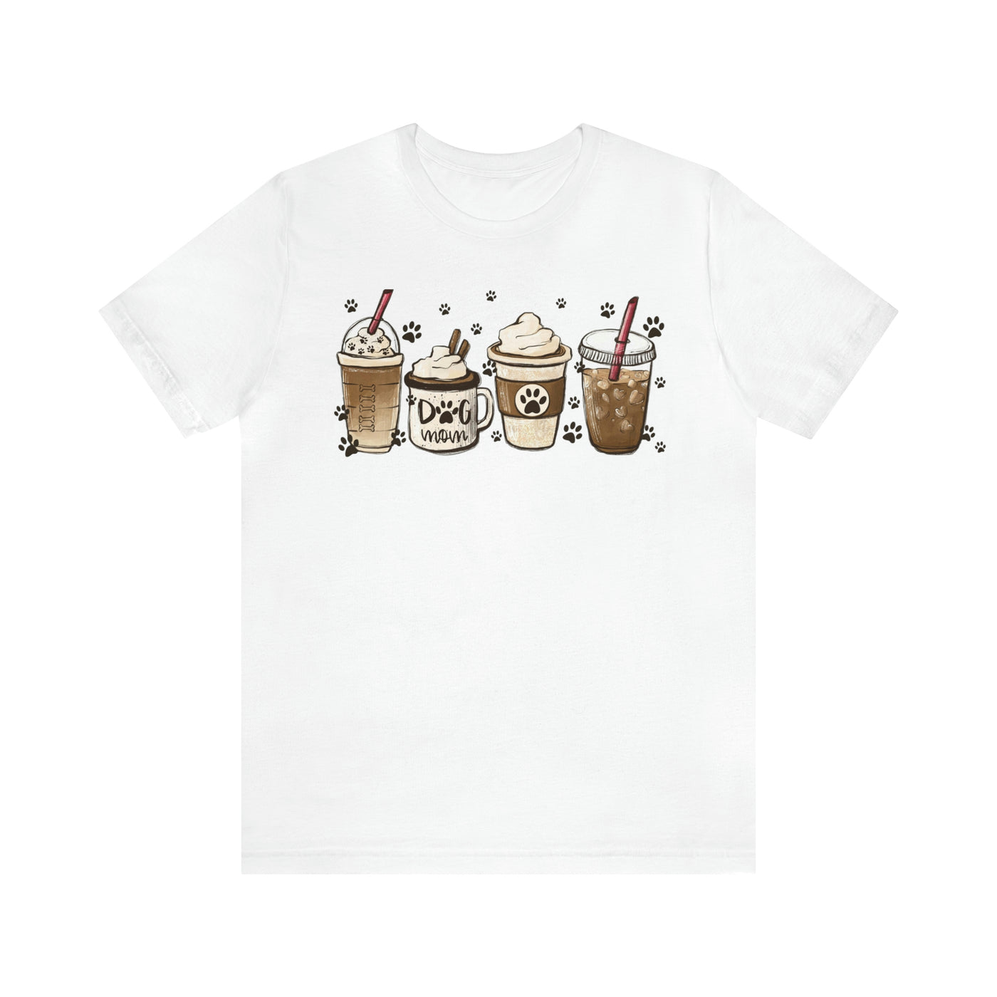 Coffee And Dogs T-Shirt, Assorted Colors