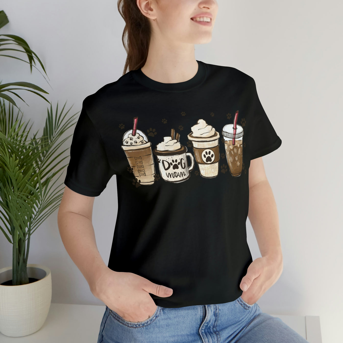 Coffee And Dogs T-Shirt, Assorted Colors