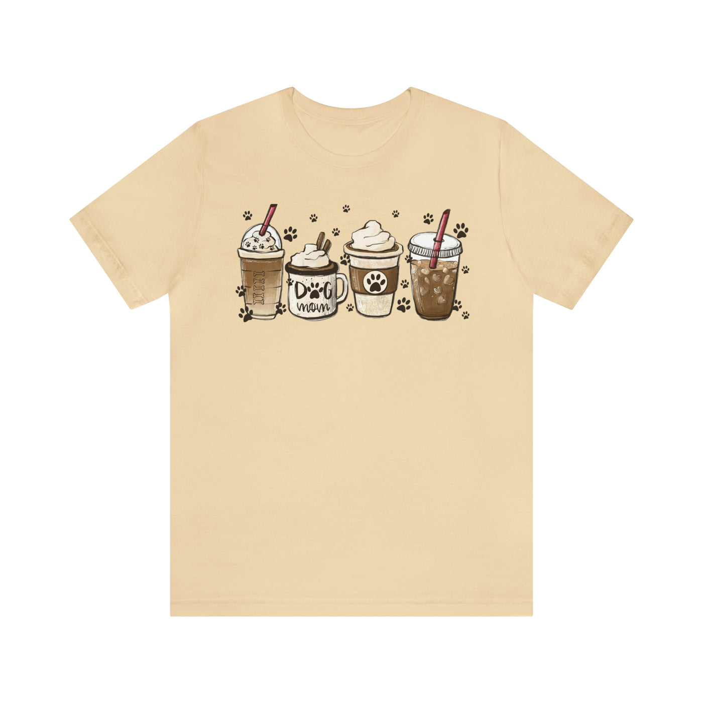 Coffee And Dogs T-Shirt, Assorted Colors